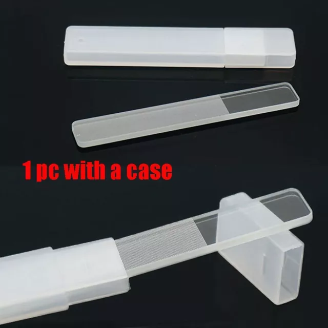 File Nail di vetro Polizzata Nano Nail Sanding Grinding Shiner Trasparente 2