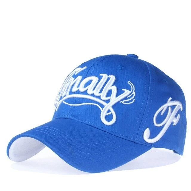 Casquette de Baseball 100% coton pour hommes et femmes fun bleu ciel blanc