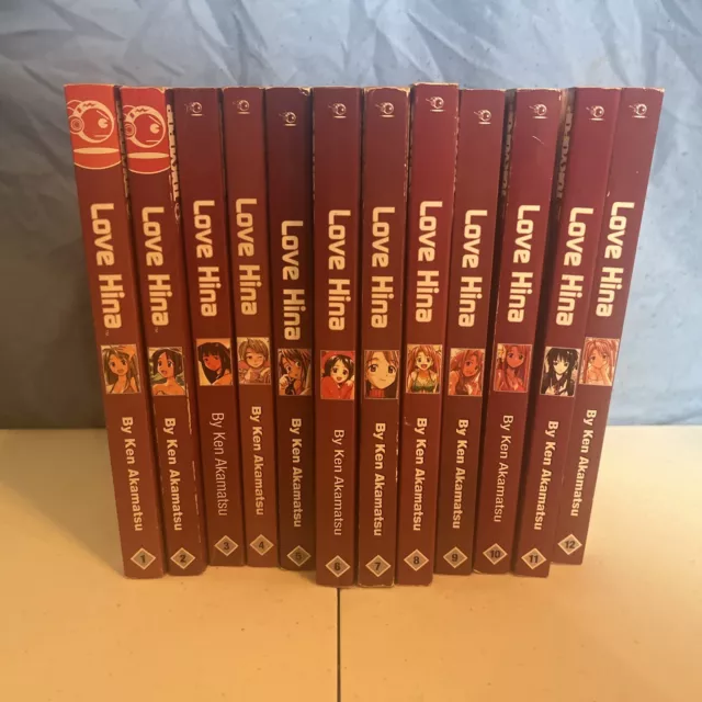 Love Hina Manga Lot Partial, Incomplete Series 12 Books English | Ken Akamatsu