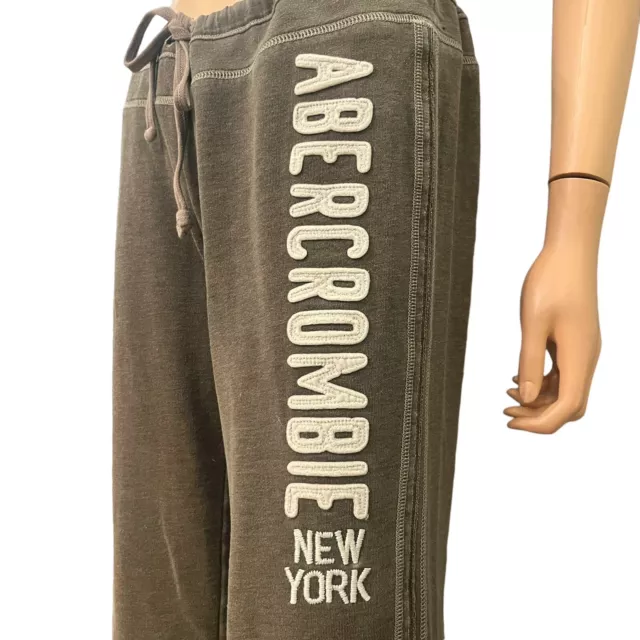 Y2K ABERCROMBIE AND Fitch Vintage Sweatpants Logo Bootcut Low Rise ...