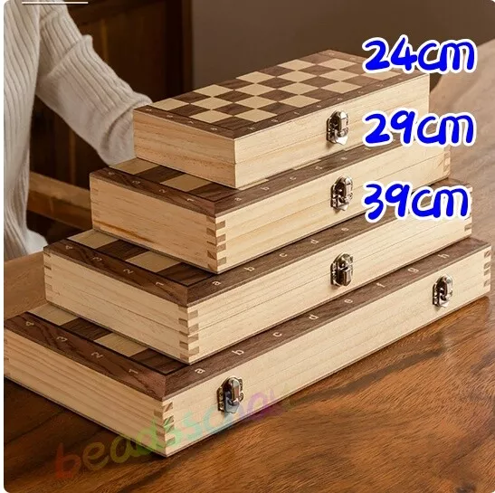 Large Chess Wooden Set Folding 39*39cm Wood Board·Game Pieces Sets·Chessboard·