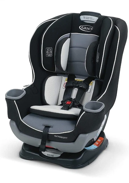 Graco Extend2Fit 1963212 Convertible Baby Car Seat Gotham Exp. 07/26/2027 New