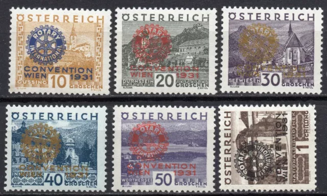 Österreich 518-523 Rotary 1931 einwandfrei postfrisch