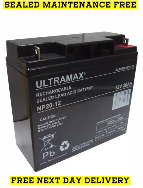 Ultramax 12V 18Ah For UPS, Jump Starter, etc NP17-12; NP18-12; NP20-12; NP22-12