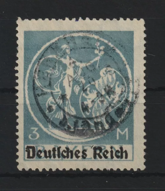 Deutsches Reich 1920 Michel 134 IX o Aufdruckfehler "Sporn" gepr. Michel 100.- €