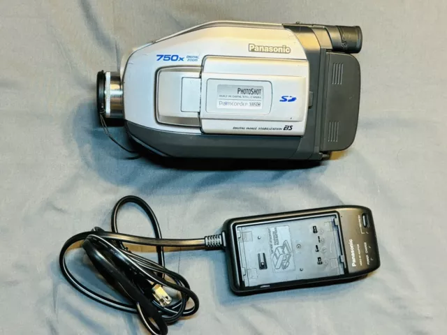 Panasonic PalmCorder PV-L453D VHS C Video Camera Camcorder Charger Tested Works