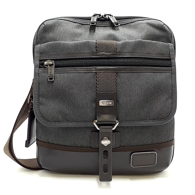 TUMI 222304AT2 ALPHA BRAVO Annapolis Zip Flap Hickory Crossbody Bag Gray