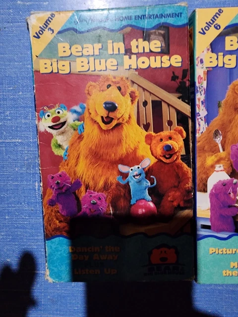 BEAR IN THE Big Blue House Lot of 3 VHS Playhouse Disney Jim Henson ...