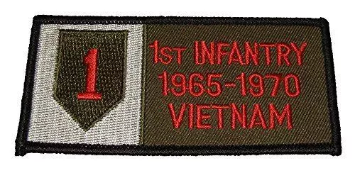 Us Army First 1St Infantry Division Vietnam Veteran 1965-70 Patch Big Red One