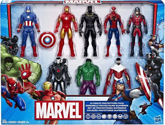 Hasbro Marvel Kids Toys Ultimate Protectors Action Figure 8Pack Complete Box Set