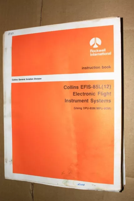 Rockwell Collins EFIS-85L(12) Flight Instrument systems Instruction Manual 523-