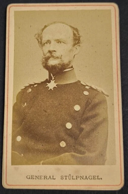 FOTO ORGINAL GENERAL Stülpnagel CarlHeinrich von Stülpnagel 1870 6x10