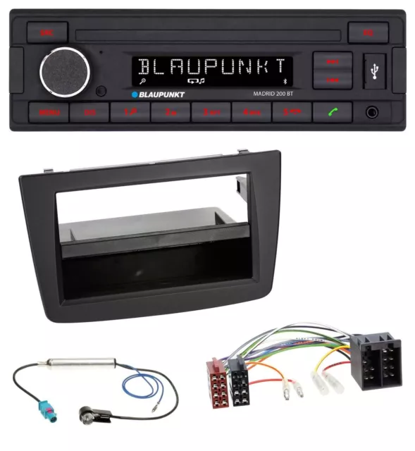 Blaupunkt USB AUX Bluetooth MP3 Autoradio für Alfa Romeo Mito 955 08-14 ISO schw