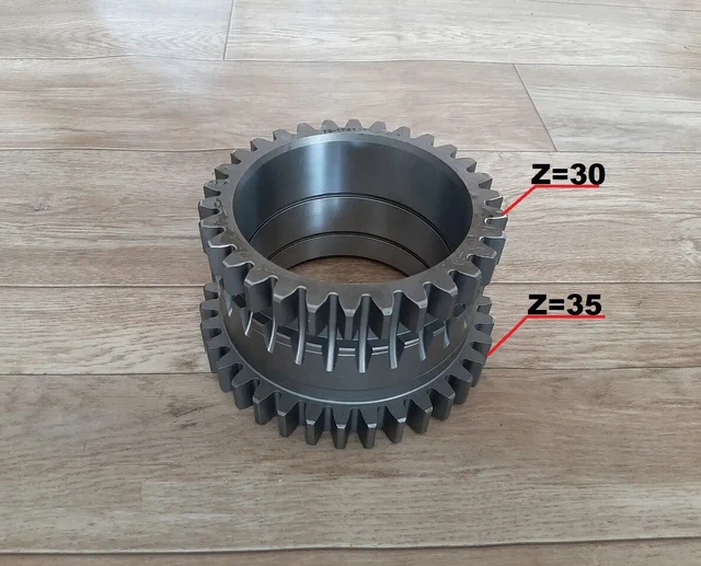 Gear of intermediate gearbox (Z=30/35) of tractor Belarus 50/80/82/500/800/900/