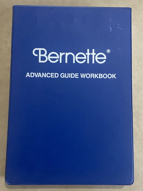 Libro de trabajo Bernette Advanced Guide para 334DS Serger libro espiral con soporte incorporado