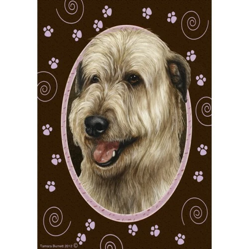 Paws Garden Flag - Wheaten Irish Wolfhound 173301