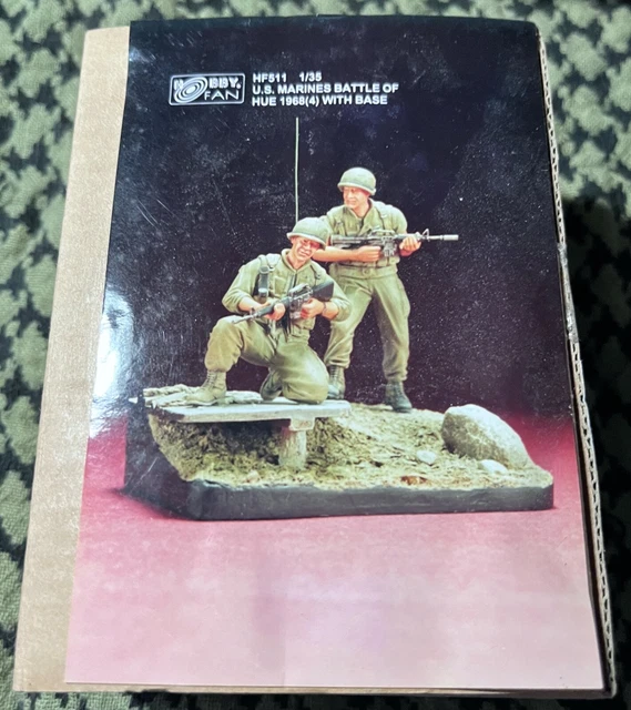 VIETNAM USMC BATTLE OF HUE 2-FIGURES w/base HOBBYFAN HF511 1/35 RESIN