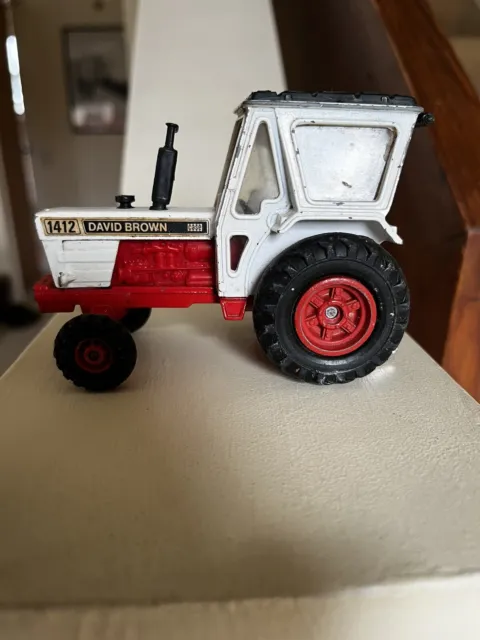Vintage 1970s Corgi Toys 1412 David Brown Case Diecast Farm Tractor Boxed