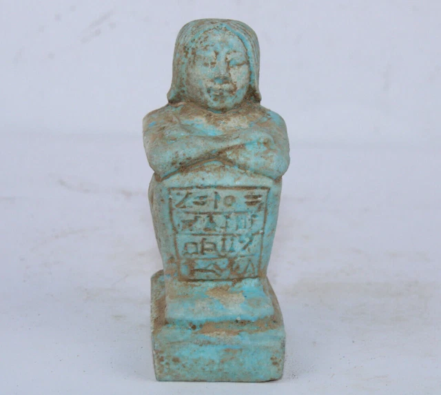 RARO ANTIGUO EGIPCIO ANTIGUO Reina Bloque Faraón Estatua Piedra -EGYCOM