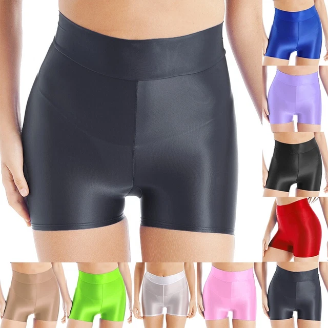 100% nuovissimi pantaloncini sportivi donna donna pantaloncini lucidi pantaloni caldi