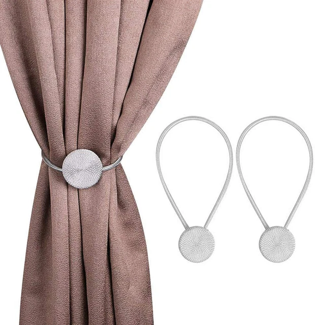 Beautiful Curtain Holdbacks Tiebacks Grey 16.5 Inch 2 Pcs