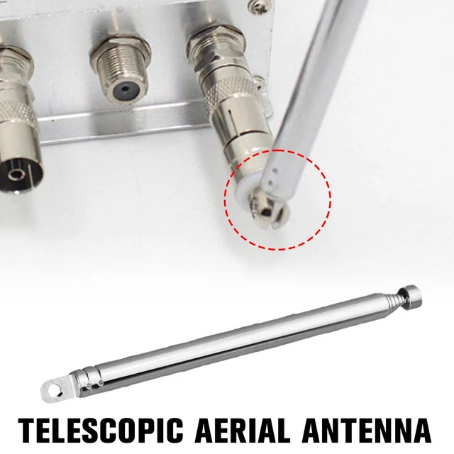 TELESCOPIC AERIAL ANTENNA For TV Radio DAB AM/FM Replacement 145mm New ...