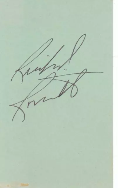 RICHARD ROUNDTREE Signed 3X5 Index Card Actor/Shaft COA