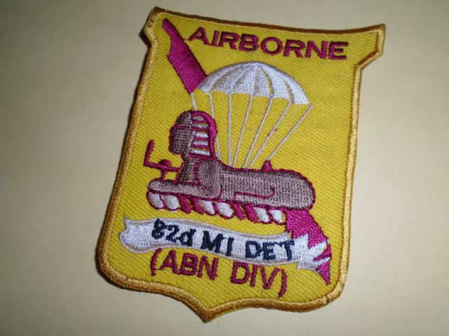 Vietnam Guerra Toppa US 82nd Airborne Divisione Militare Intelligence Distacco