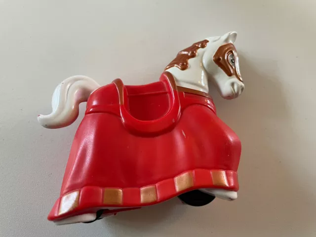 Fisher Price Imaginext Eagle Talon Red & White Pull Back Action Horse Only