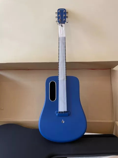 Lava e-acoustic blue guitar