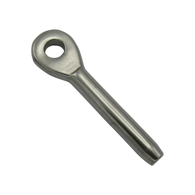 STAINLESS STEEL SWAGE Eye Terminal 5MM (Wire Rope Cable Rigging) £4.50