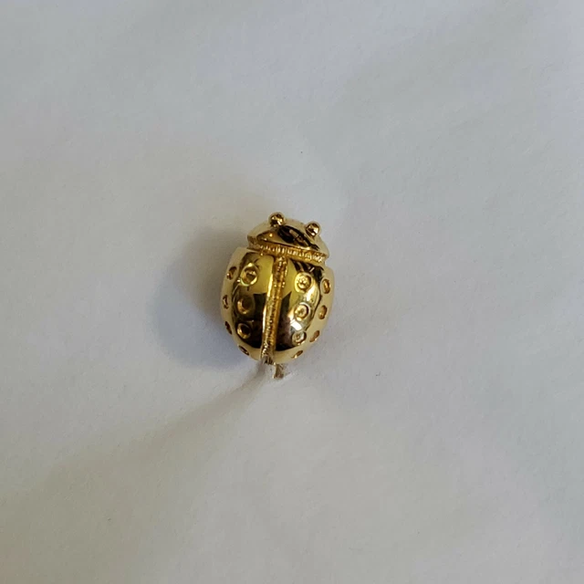 Monet Gold Color Metal Ladybug Stick Pin