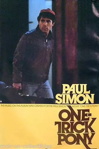 Paul Simon 1980 One Trick Pony Promo Poster Original