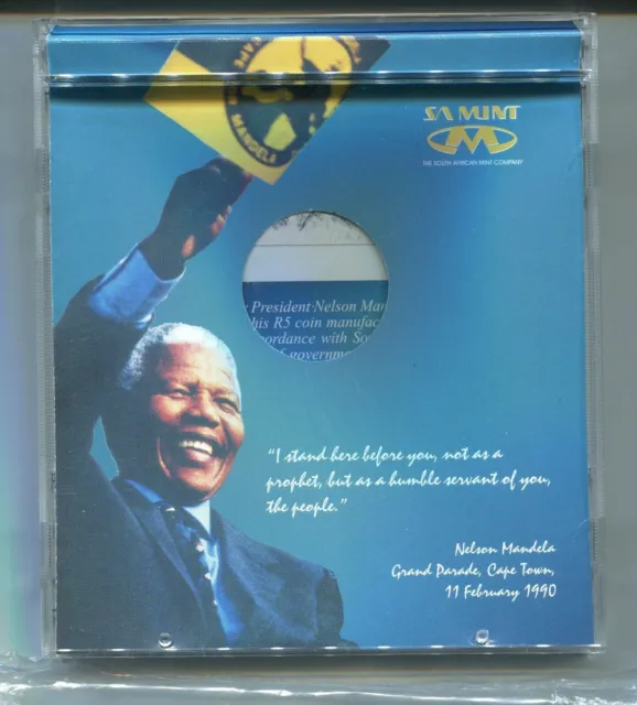 Porta CD Originale Nelson Mandela Sud Africa Anno 2000 Senza Moneta