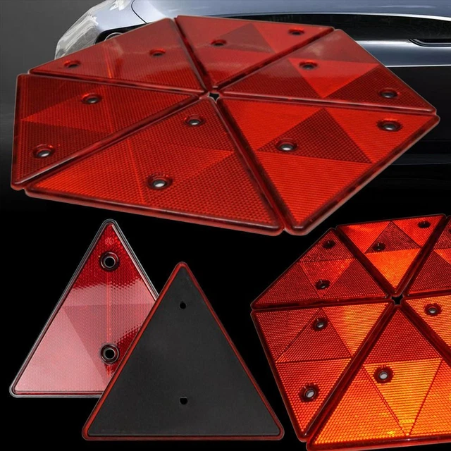 Tape Car Reflective Strips Safety Reflector Triangular Reflectors Screw Fit
