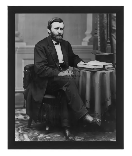 Ulysses S. Grant President Of The United States Portrait 8X10 Framed Photo