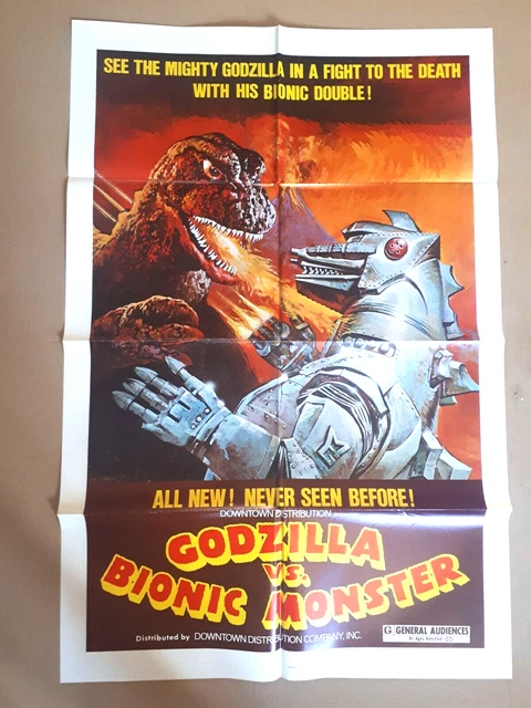 GODZILLA VS BIONIC MONSTER MECHAGODZILLA ORIGINAL POSTER US ONE-SHEET ...