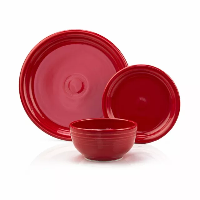 Fiesta® 12-Piece Bistro Dinnerware Set | Scarlet