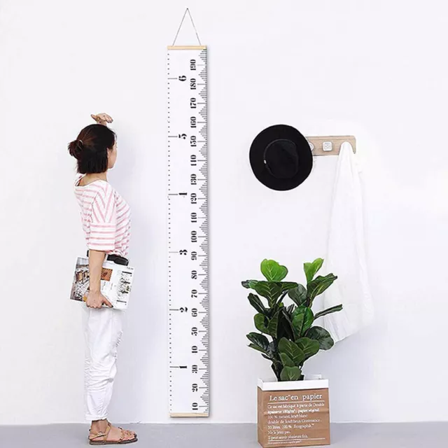 Kids Baby Growth Height Chart Ruler Wall Hanging Measure Child's Bedroom DecorDT 3