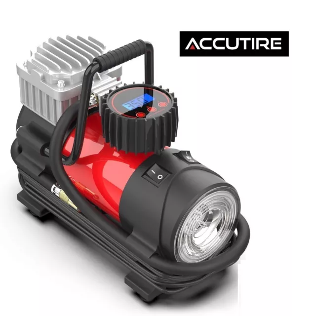 ACCUTIRE Digital Tyre Inflator Programmable Air Compressor Metal Body 50LPM A9