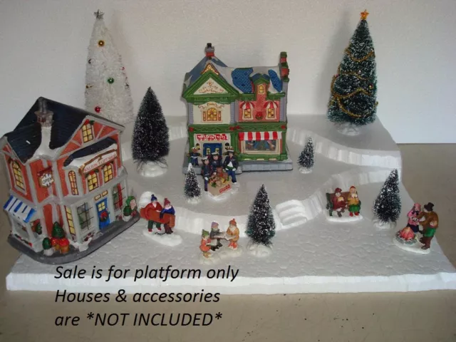 Christmas village display platform For lemax Dept 56 dickens North Pole