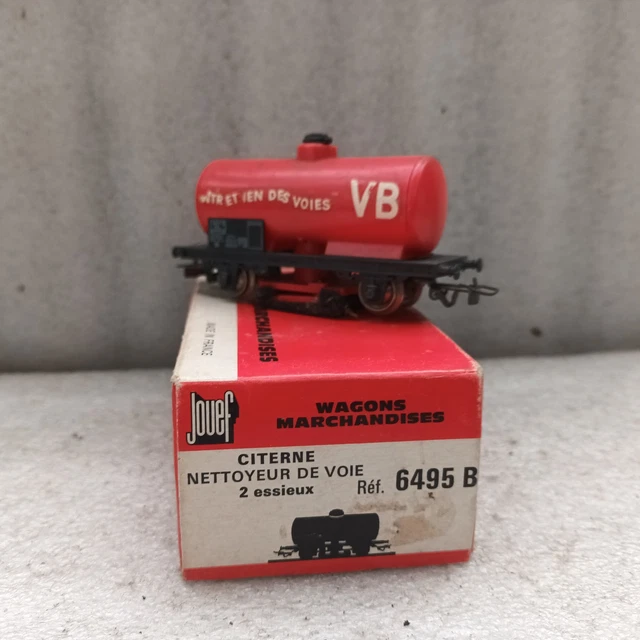 Wagon Citerne Liliput 252A Ho – Nettoyeur De Voies Gasolin Essieux Rouges, Occasion