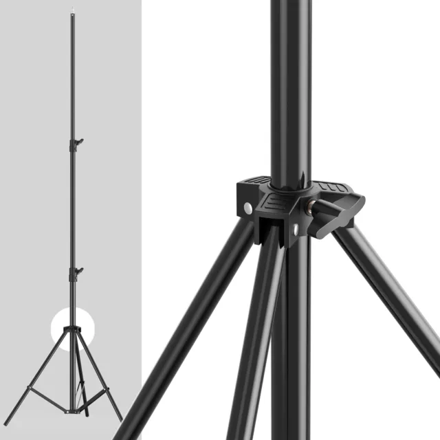 2Pcs Metal  Stand Heavy Duty Photography Tripod Stand Max.Height 200cm P8G6