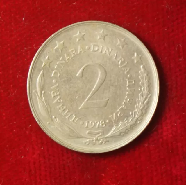 Münze Coin Jugoslawien Jugoslavija 2 Dinar Dinara 1978