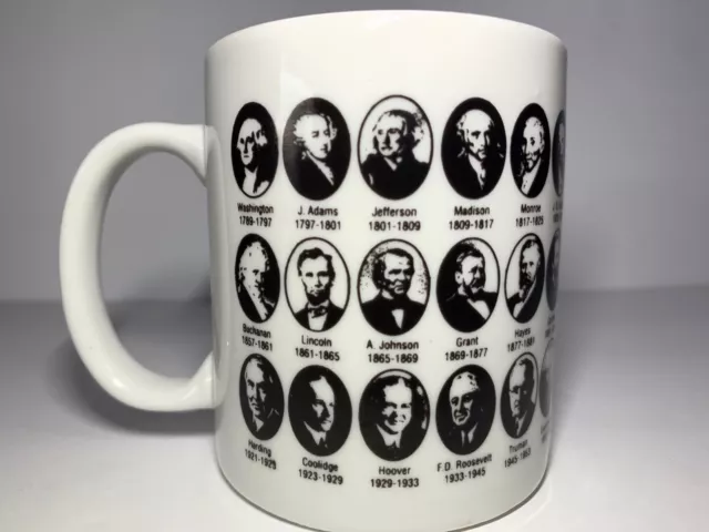 History Teacher Gift - Vintage 42 US President Coffee Mug Washington-Clinton