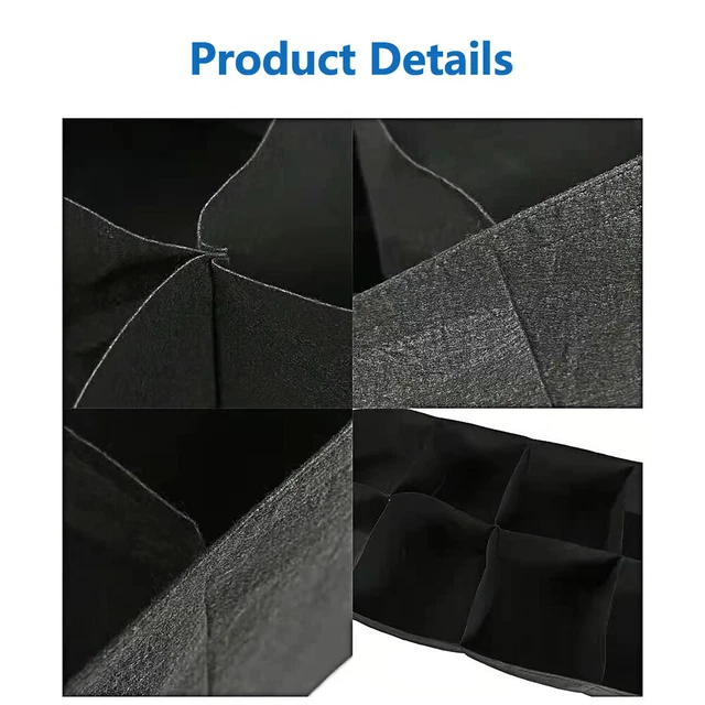 Plant Grow Bag Outdoor Indoor Drain For Vegetable 8 Grids Potato Extra Large