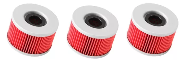 Moto-Filter 3 OIL FILTERS for Honda Big Red MUV700 4WD 2009 2010 2011 2012 2013