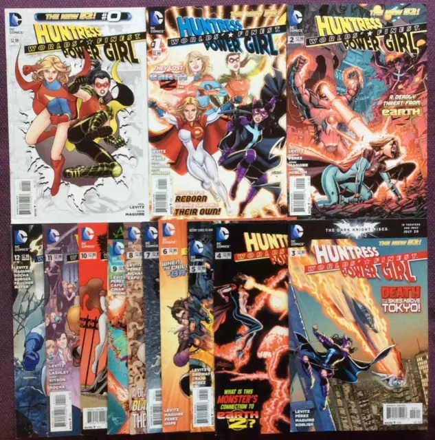 Worlds Finest #0 bis #12 DC 2012. 13 x VG/FN auf VF+ Comics.