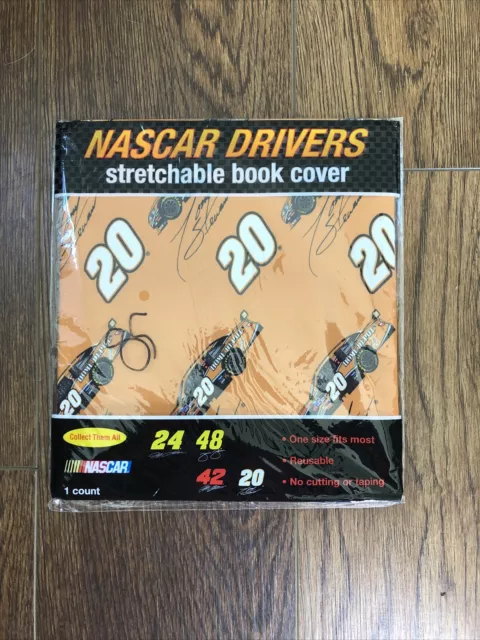 Nascar Drivers Stretchable Book Cover Tony Stewart 20 Reusable New In Package