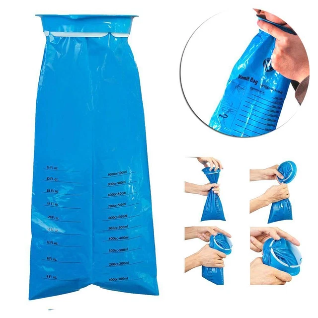 1 pieza Bolsas de vómito desechables Bolsa Emesis Calidad Fugas Nuevo Proofz